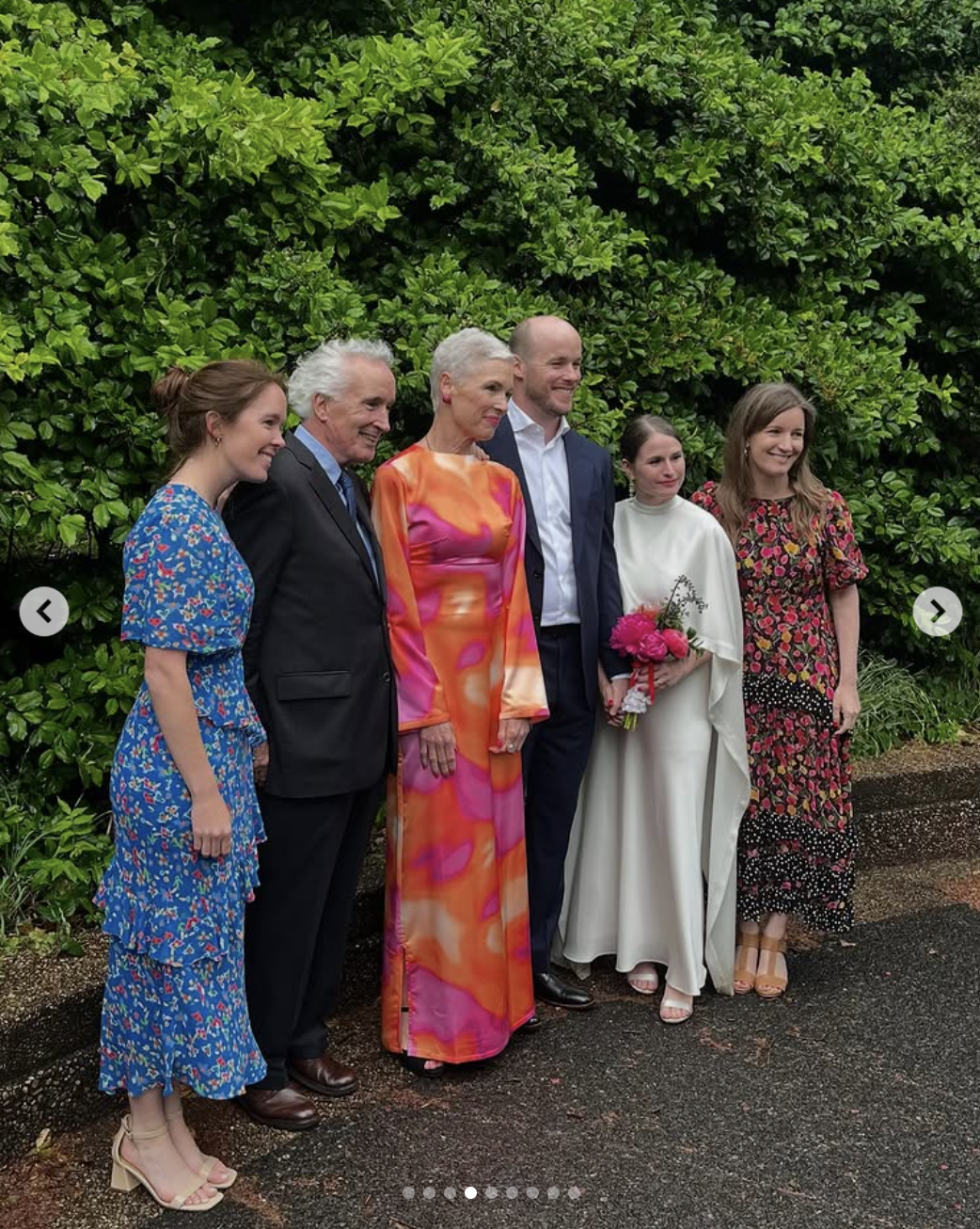 Cecile Richards with family and friends during Daniel's wedding day, posted on December 25, 2024 | Source: Instagram/cecilerichards