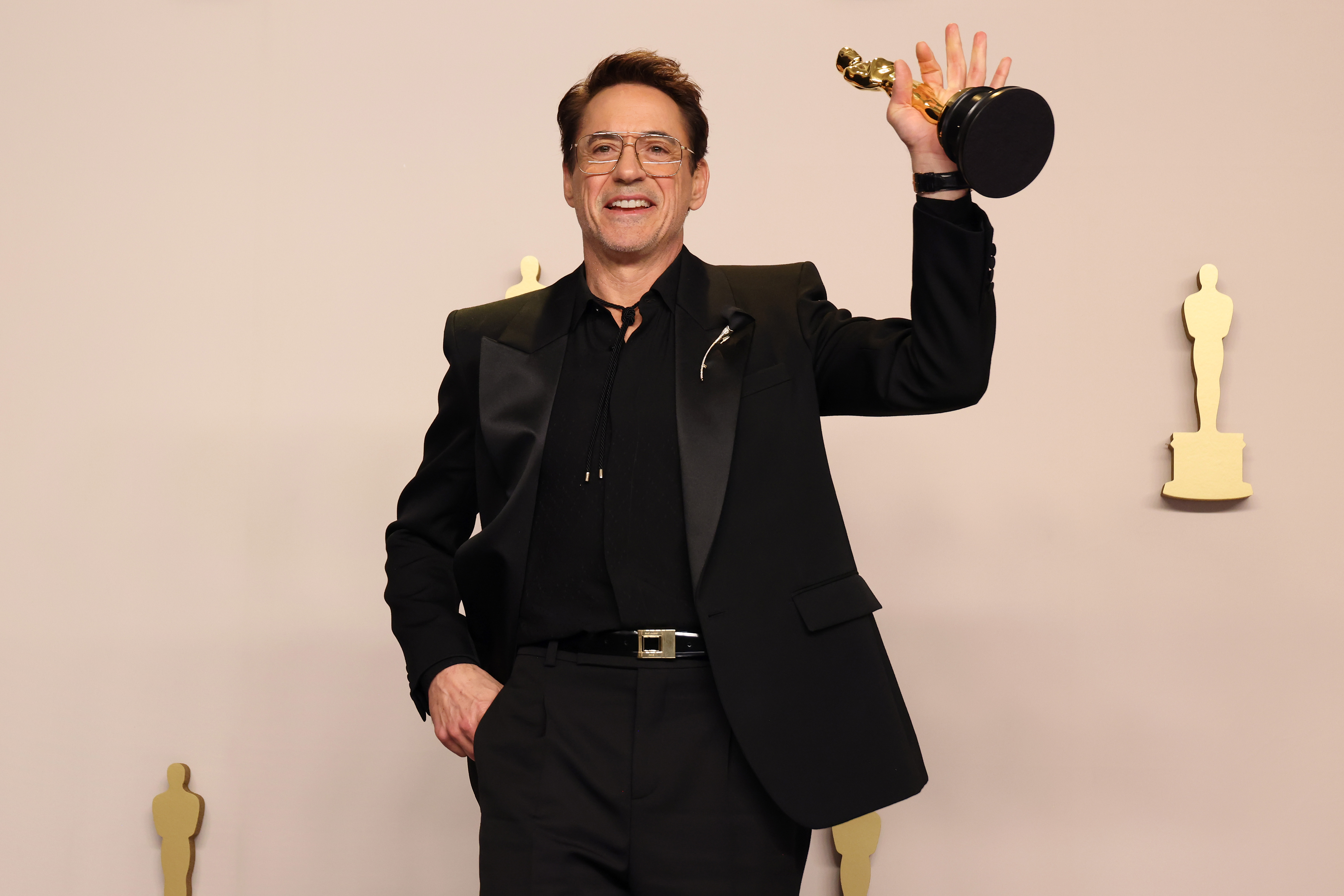 Robert Downey Jr. poses in the press room during the 96th Annual Academy Awards on March 10, 2024 in Hollywood, California | Source: Getty Images