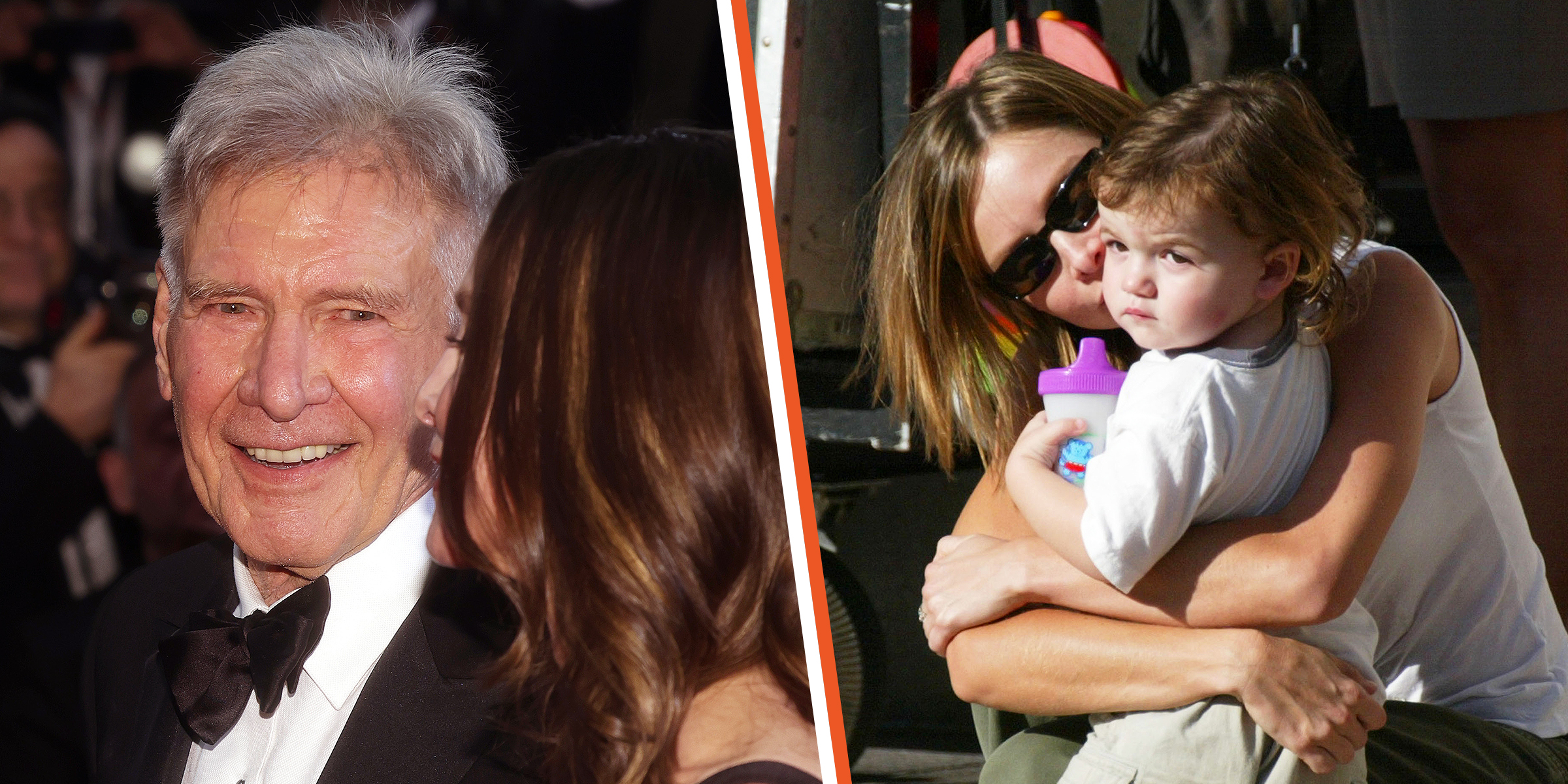 Harrison Ford and Calista Flockhart | Calista Flockhart and son Liam | Source: Getty Images