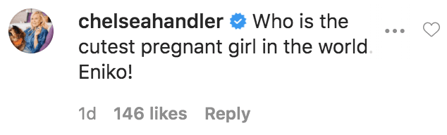 Chelsea Handler commented on a photo of Eniko Hart and Dominique Breanna out on a dinner date | Source: Instagram.com/enikohart