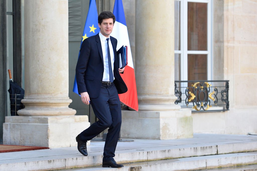 Julien Denormandie quitte le Palais de l'Elysée après la réunion hebdomadaire du cabinet le 20 avril 2018 à Paris. | Photo : Getty Images
