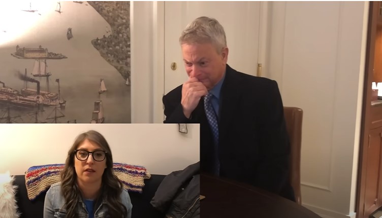 Gary Sinise gets emotional hearing messages of support and admiration, including a heartwarming message from Mayim Bialik | Source: YouTube/GarySiniseFoundation