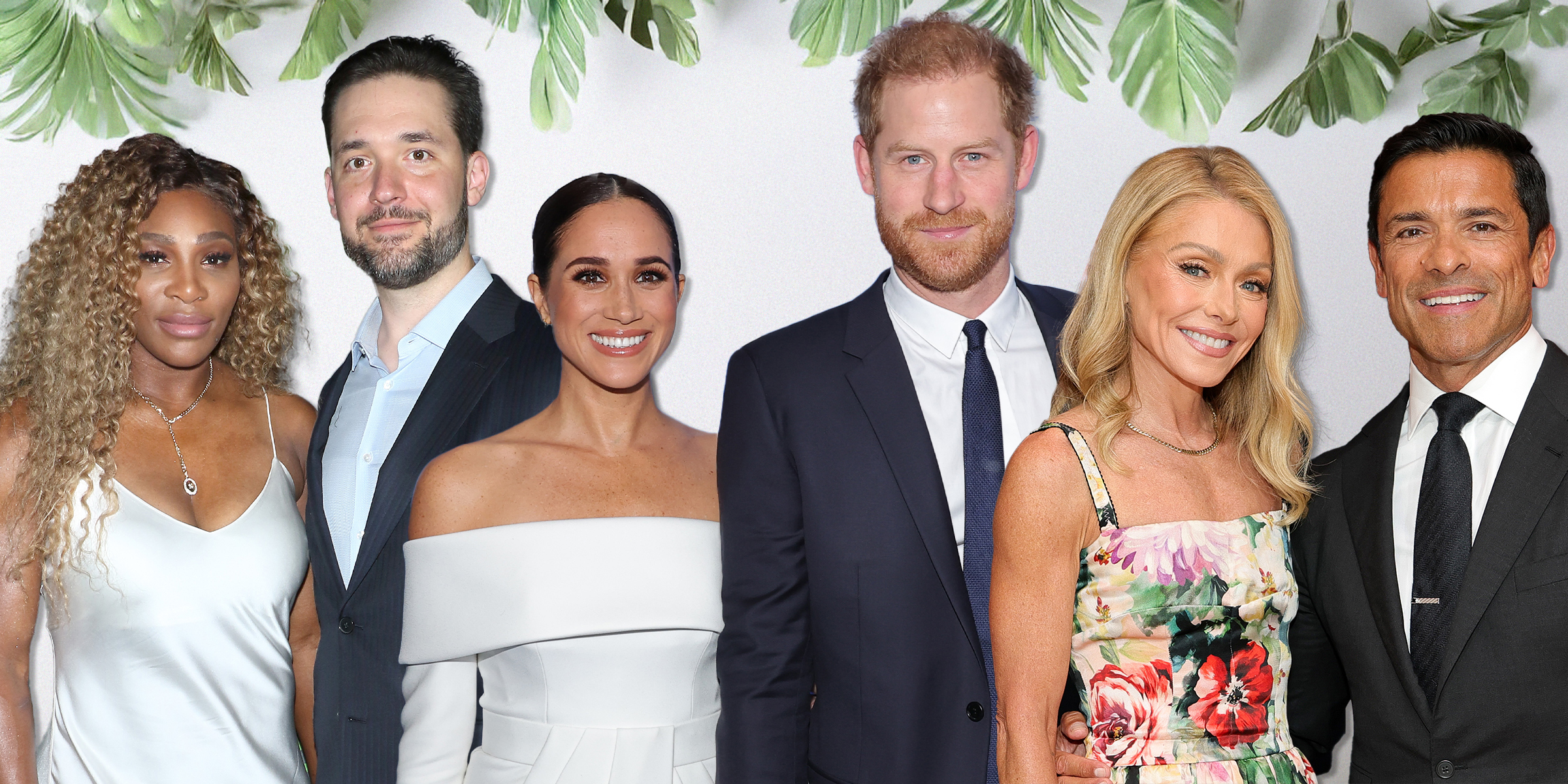 Serena Williams and Alexis Ohanian | Meghan Markle and Prince Harry | Kelly Ripa and Mark Consuelos | Source: Getty Images