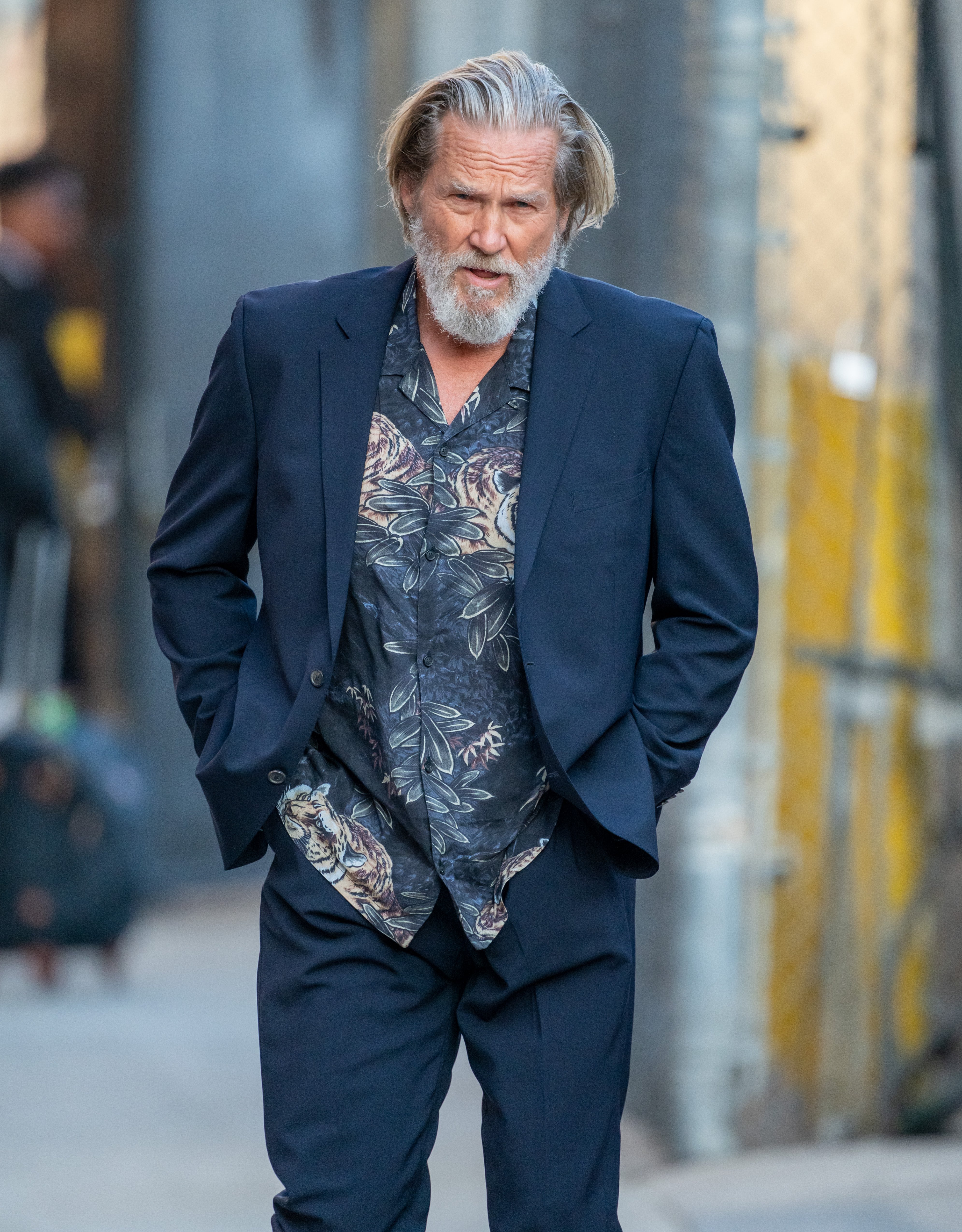 Jeff Bridges is seen at 'Jimmy Kimmel Live' on October 14, 2019 in Los Angeles, California. | Source: Getty Images