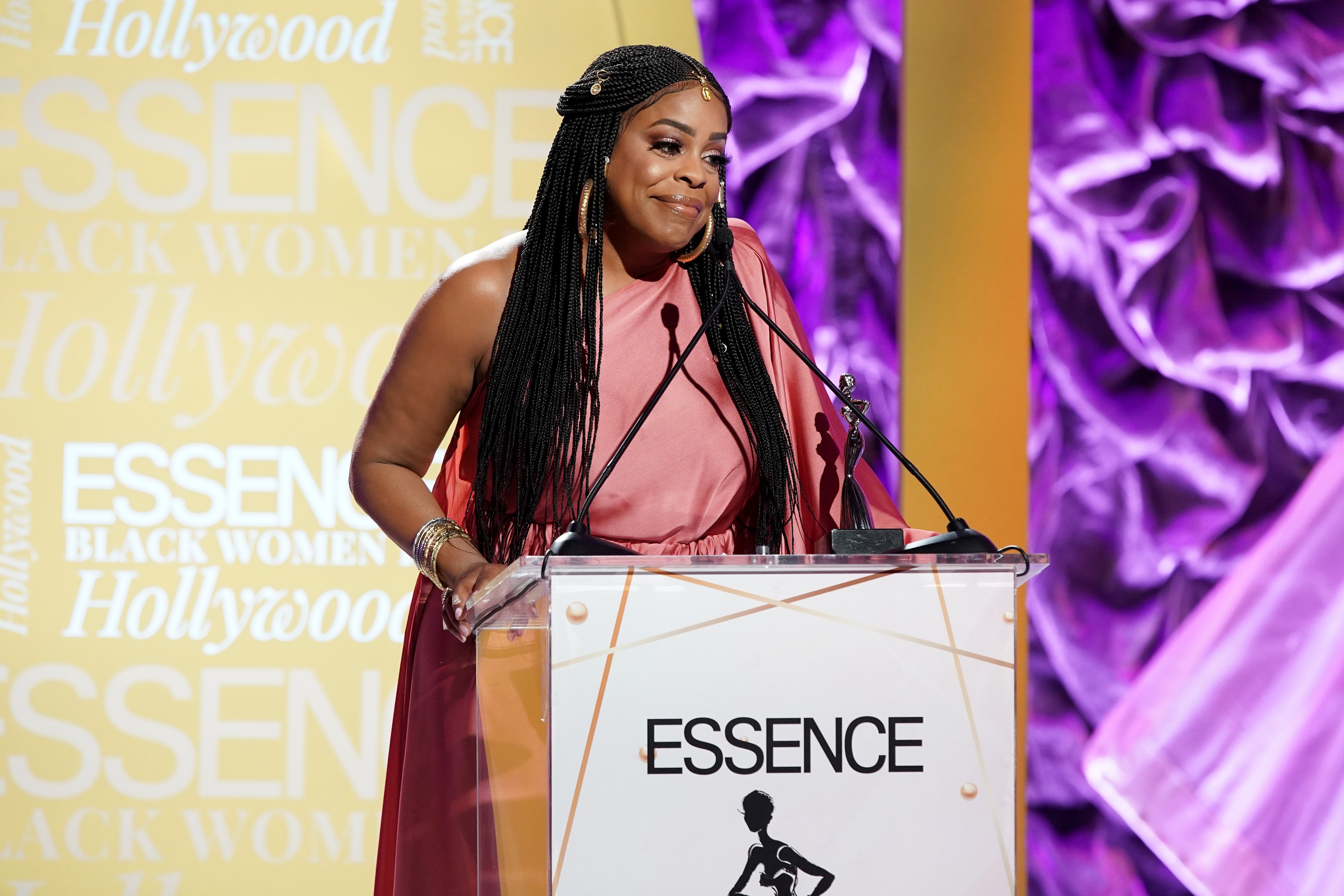 Niecy Nash is pictured as she speaks onstage during the 13th Annual ESSENCE Black Women in Hollywood Luncheon at Beverly Wilshire, A Four Seasons Hotel on February 6, 2020, in Beverly Hills, California | Source: Getty Images
