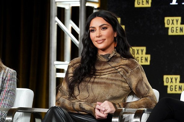Kim Kardashian West speaking onstage during the 2020 Winter TCA Tour Day 12 on January 18, 2020. | Photo: Getty Images