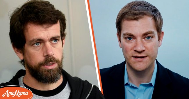 Jack Dorsey pictured during an exclusive interview with Hindustan Times in 2018 [Left] Noah Glass pictured in a video for GLG [Right] | Photo: Getty Images & YouTube/GLG