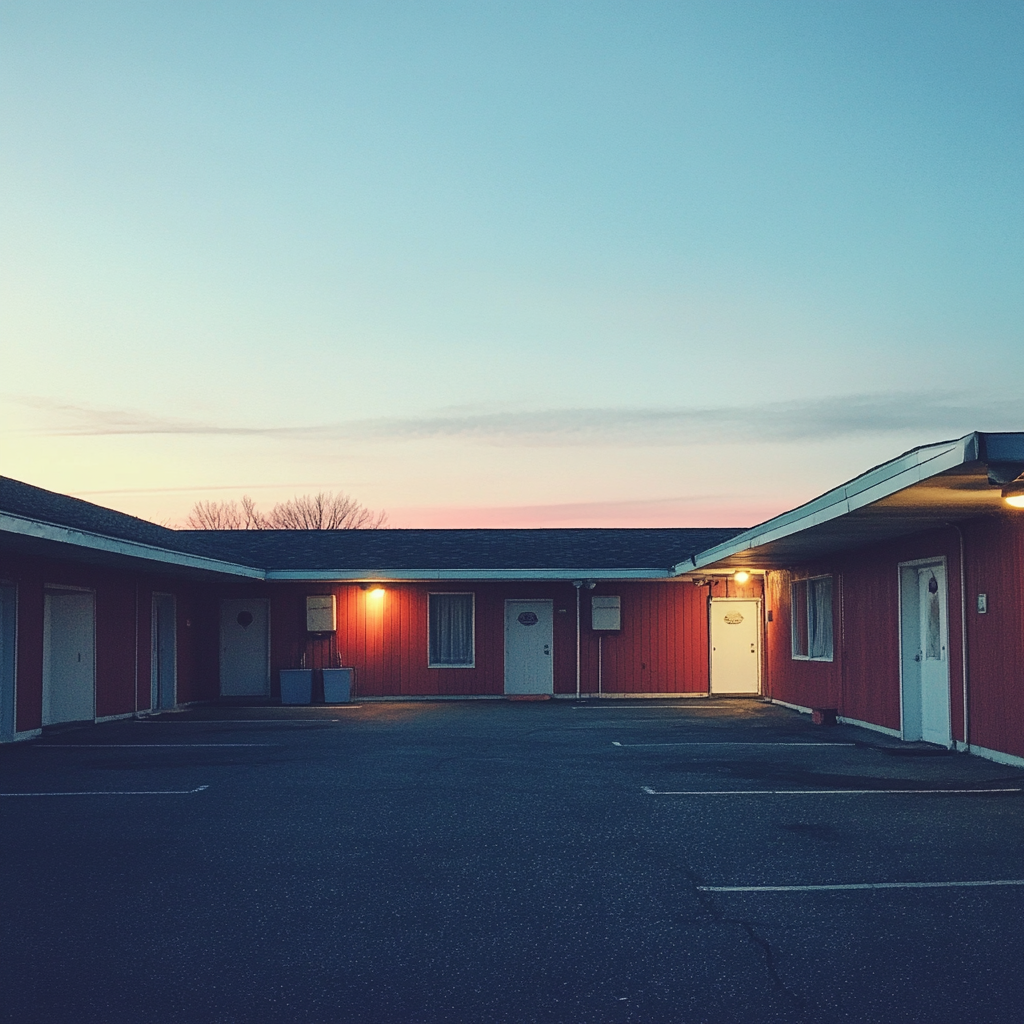 The exterior of a motel | Source: Midjourney