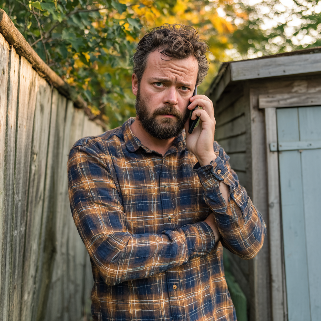 A man talking on a phone | Source: Midjourney