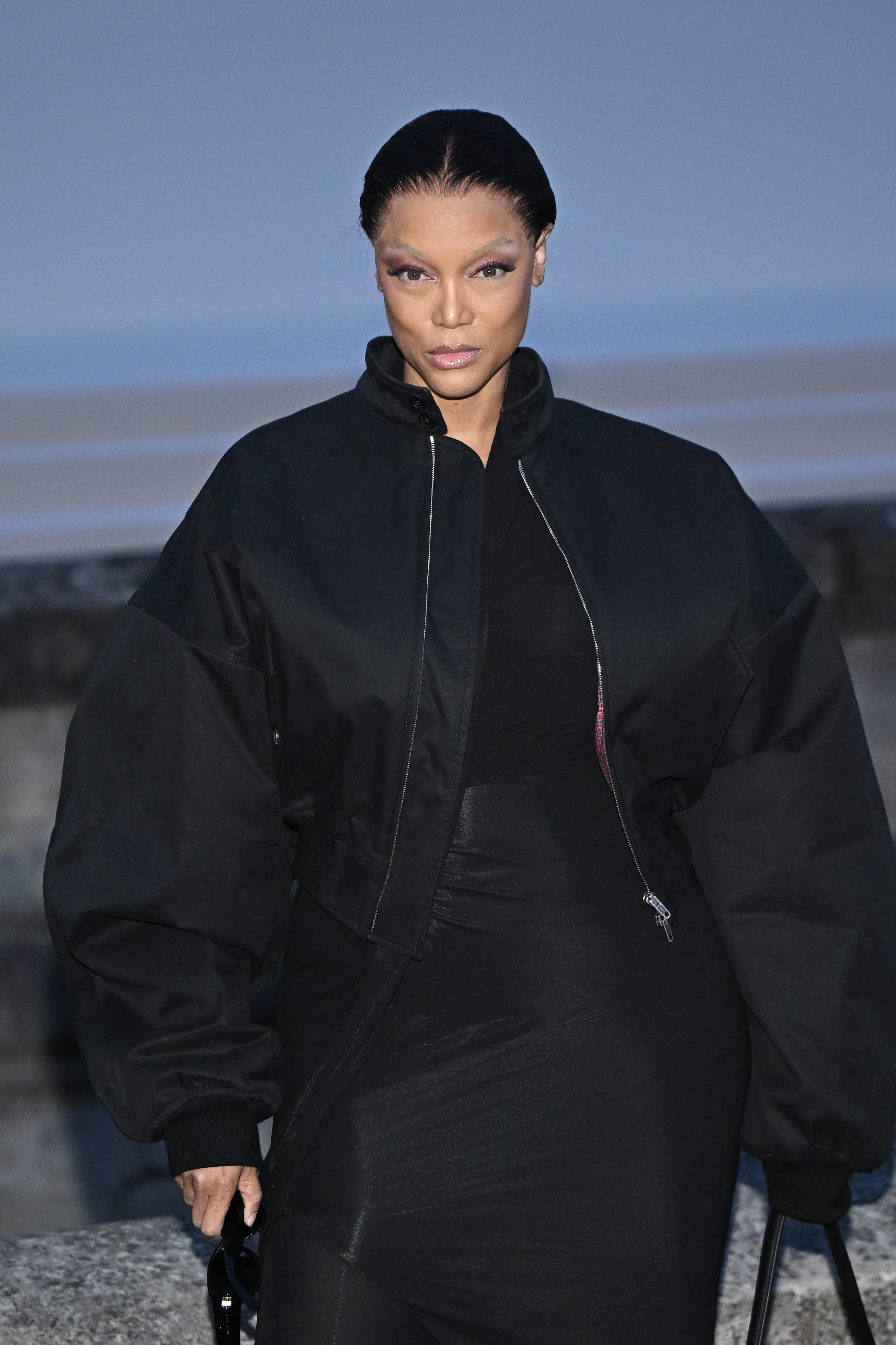 Tyra Banks attends the Balenciaga Womenswear Fall/Winter 2025-2026 in Paris, France, on March 9, 2025 | Source: Getty Images