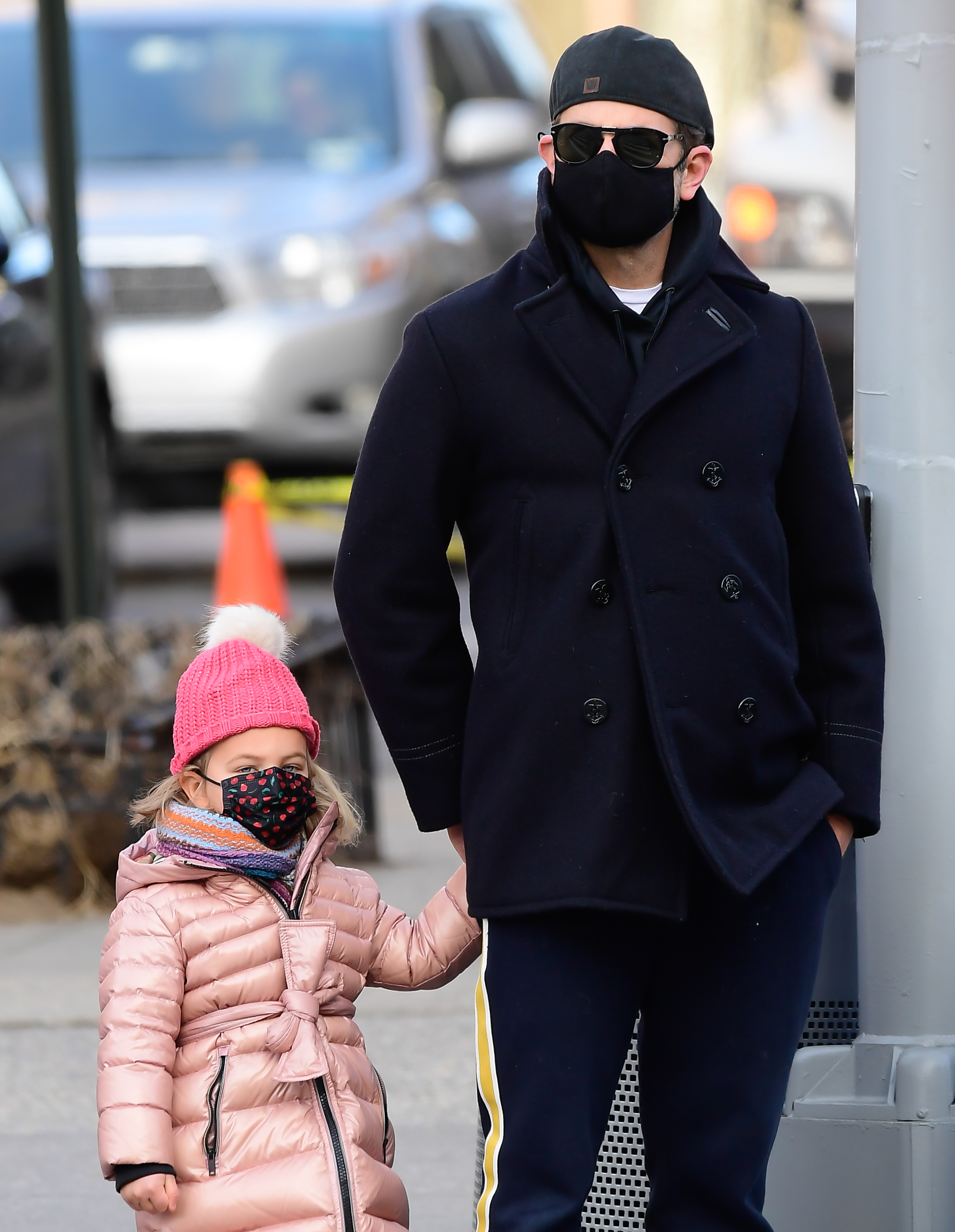 Bradley Cooper and Lea De Seine Shayk Cooper seen walking in SoHo on January 25, 2021, in New York City | Source: Getty Images