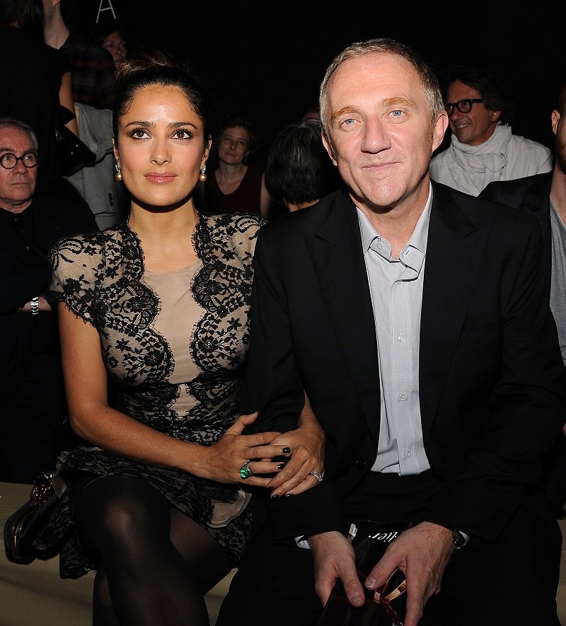 Salma Hayek and Francois-Henri Pinault on October 5, 2010 in Paris, France | Photo: Getty Images 