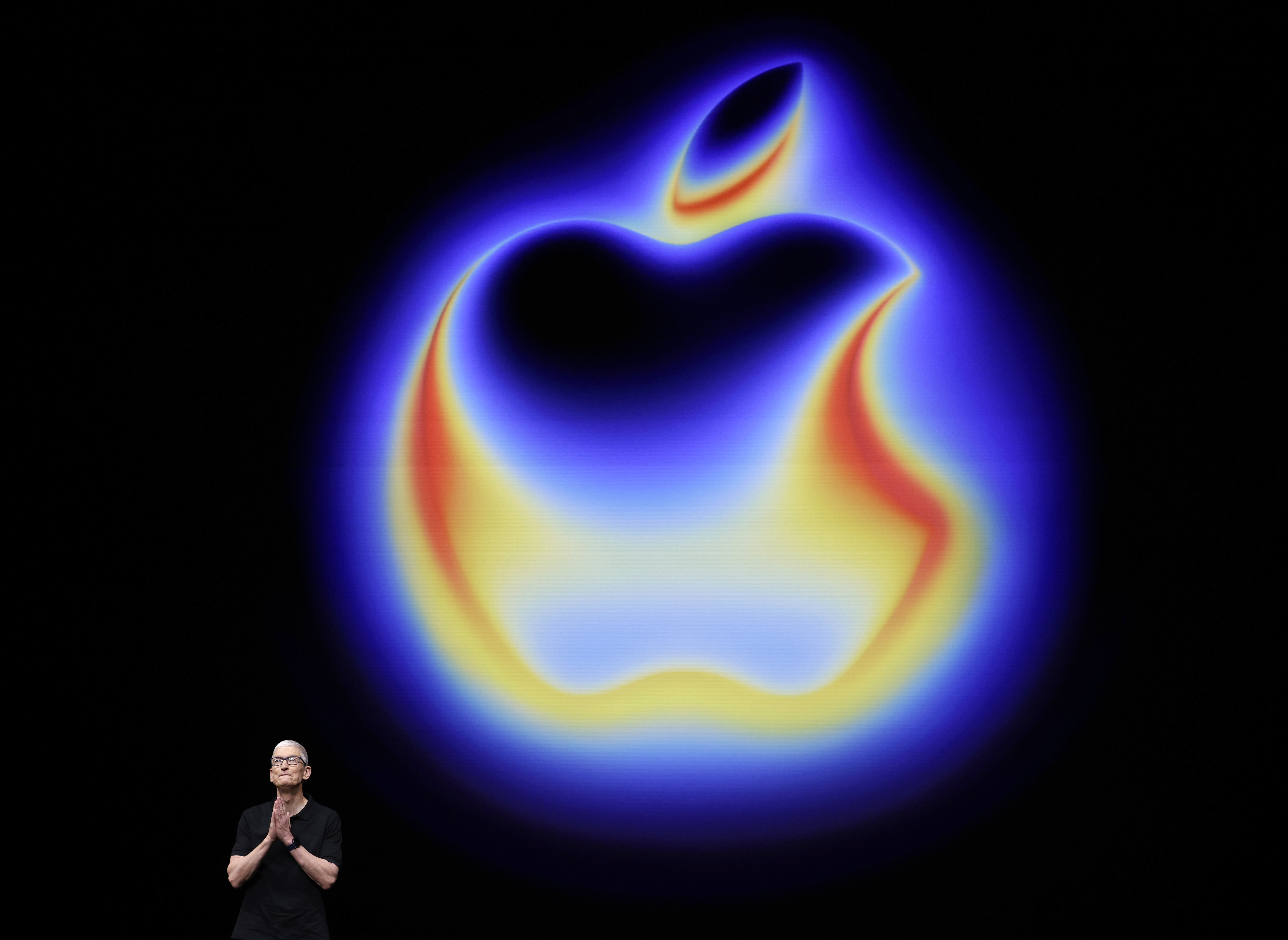 Tim Cook speaks during the keynote address at an Apple special event on September 9, 2025 in Cupertino, California | Source: Getty Images