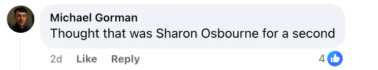 User comment about Kelly and Sharon Osbourne, dated October 28, 2023 | Source: Facebook/Daily Mail