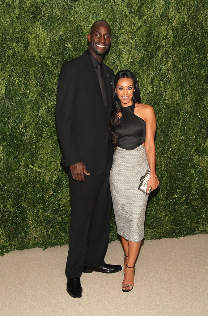 Kevin Garnett and Brandi Padilla attending the CFDA and Vogue 2013 Fashion Fund Finalists Celebration in New York on November 11, 2013. | Source: Getty