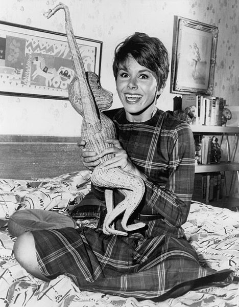 Publicity photo from Fair Exchange picturing Judy Carne as Heather Finch. | Source: Wikimedia Commons