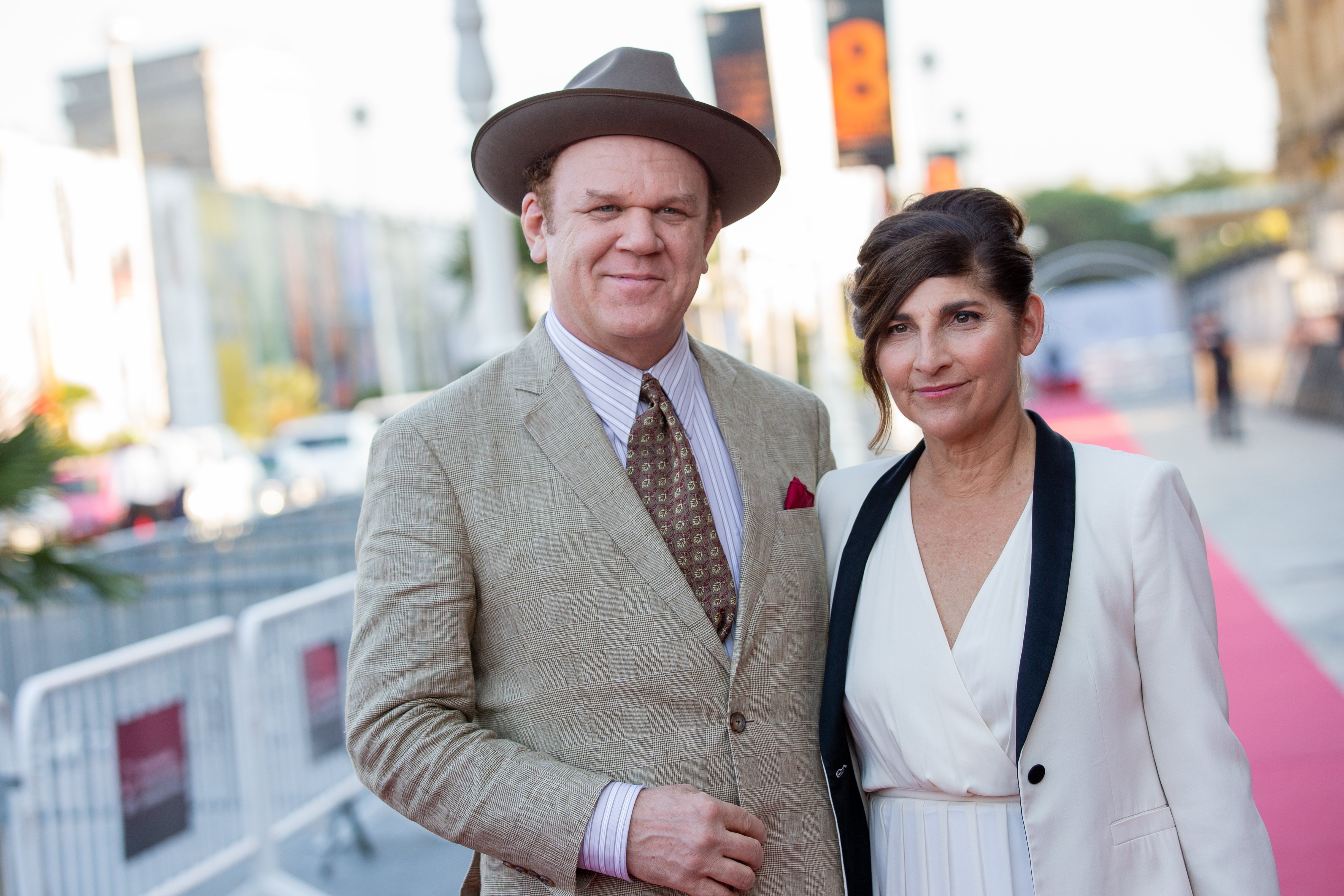 John C. Reilly and his wife Alison Dickey attend 'The sisters brothers' premiere during 66th San Sebastian Film Festival at Kursaal on September 27, 2018 in San Sebastian, Spain. | Source: Getty Images