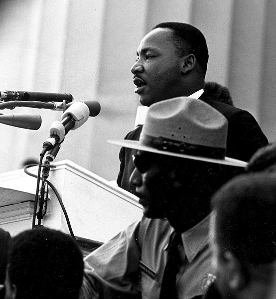 Martin Luther King Jr. giving his legendary "I have a dream" speech at the  March on Washington | Source: Wikimedia Commons/ Public Domain