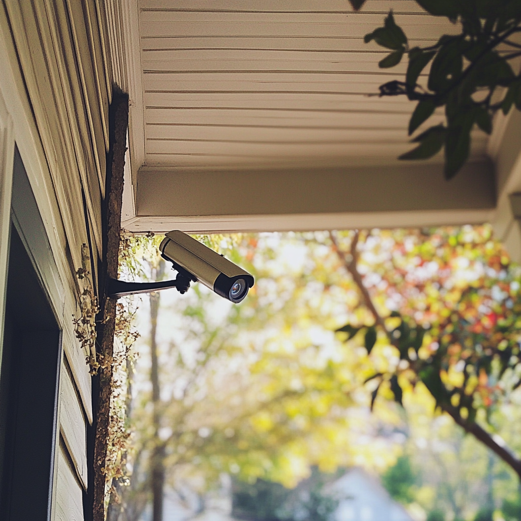 A security camera on a porch | Source: Midjourney