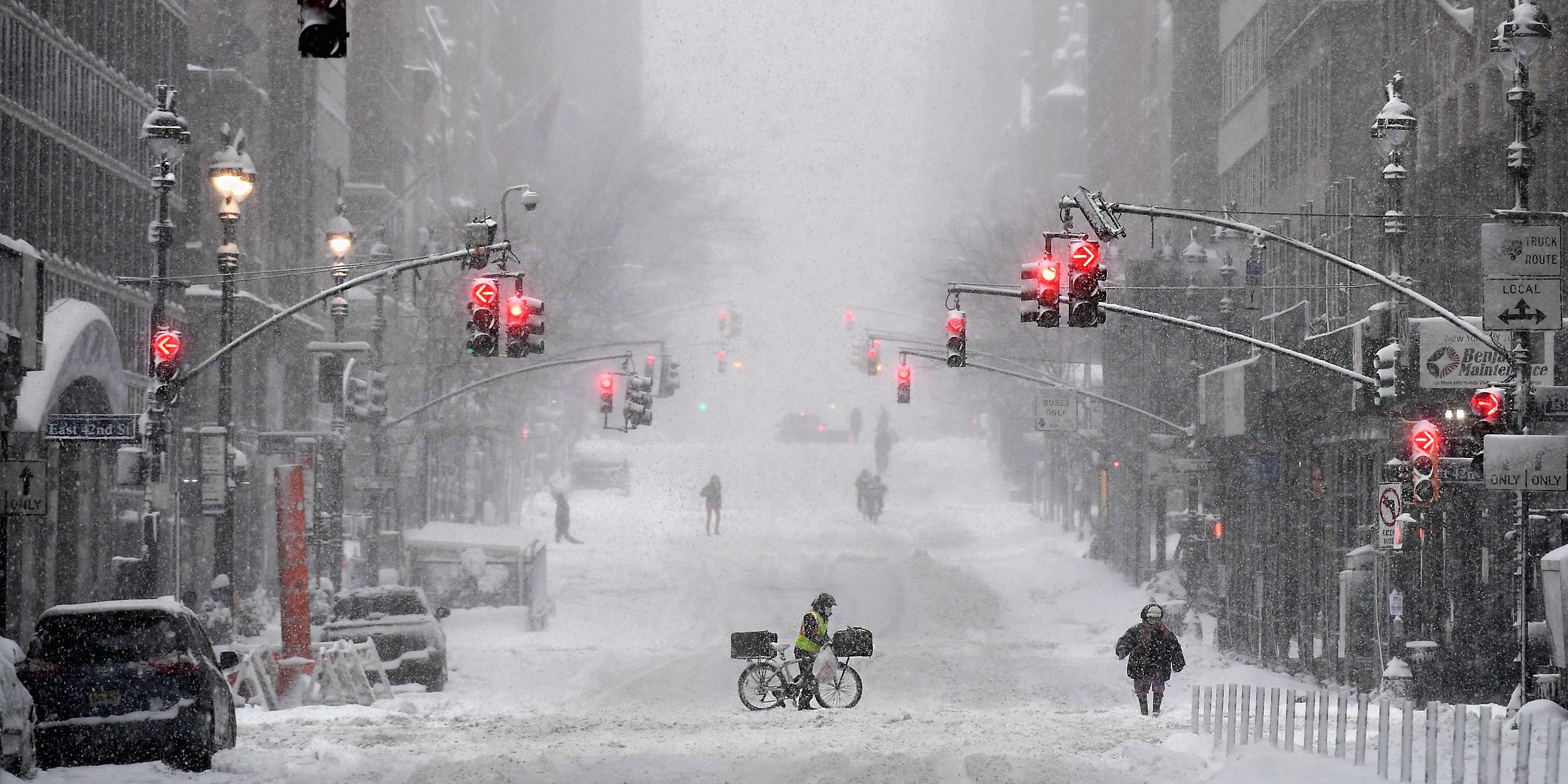 A snow covered street | Source: Getty Images