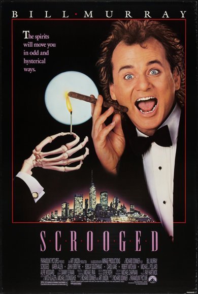 Poster for the 1988 movie "Scrooged" in which Mabel King co-starred with Bill Murray | Source: Wikimedia