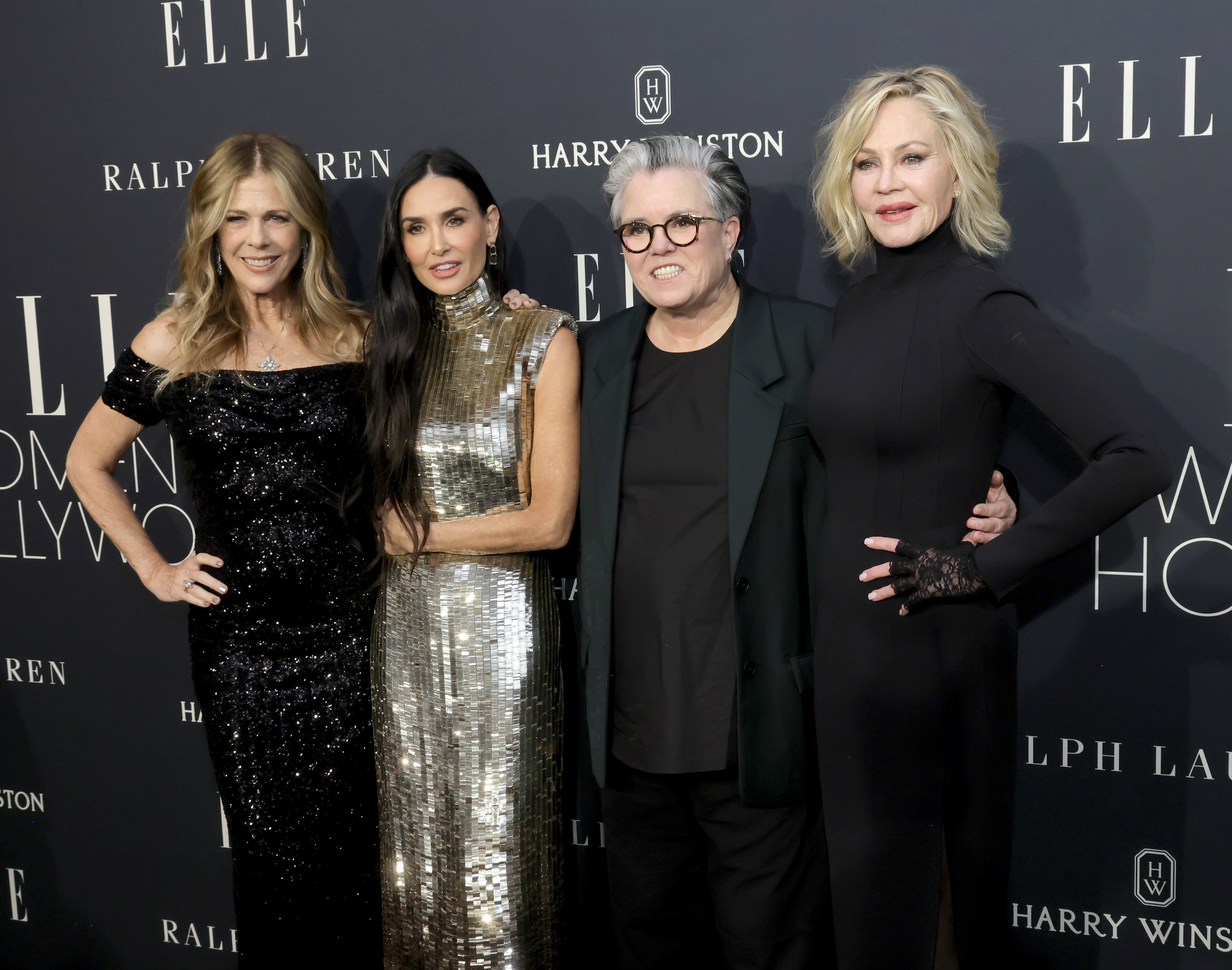 Rita Wilson, Demi Moore, Rosie O'Donnell, and Melanie Griffith. | Source: Getty Images