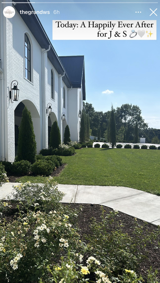 Jana Duggar and Stephen Wissmann's wedding venue | Source: Instagram/thegrandws