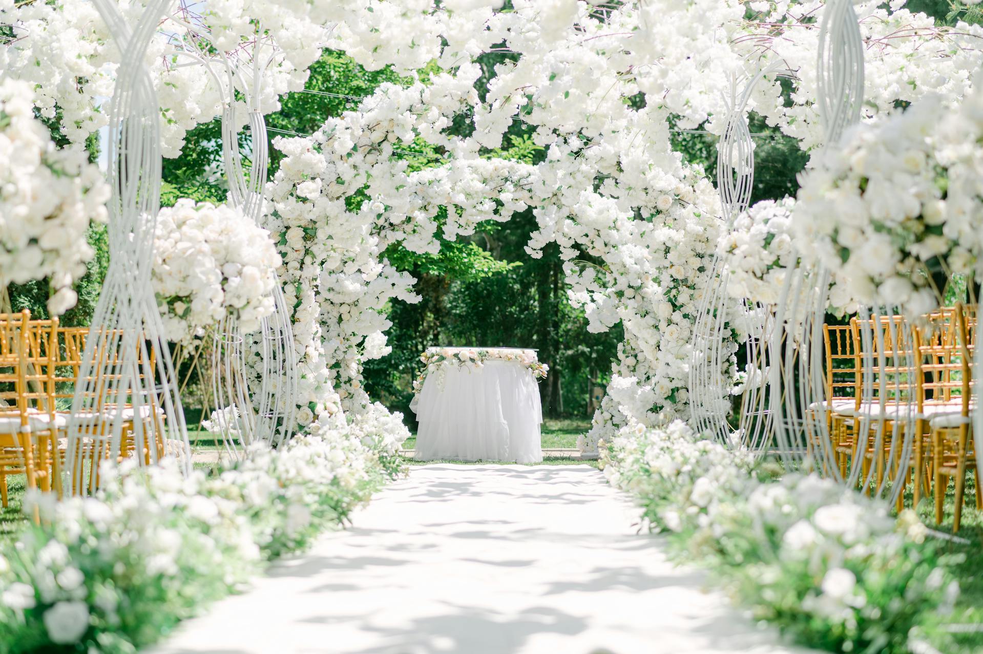 A wedding setup in a garden | Source: Pexels