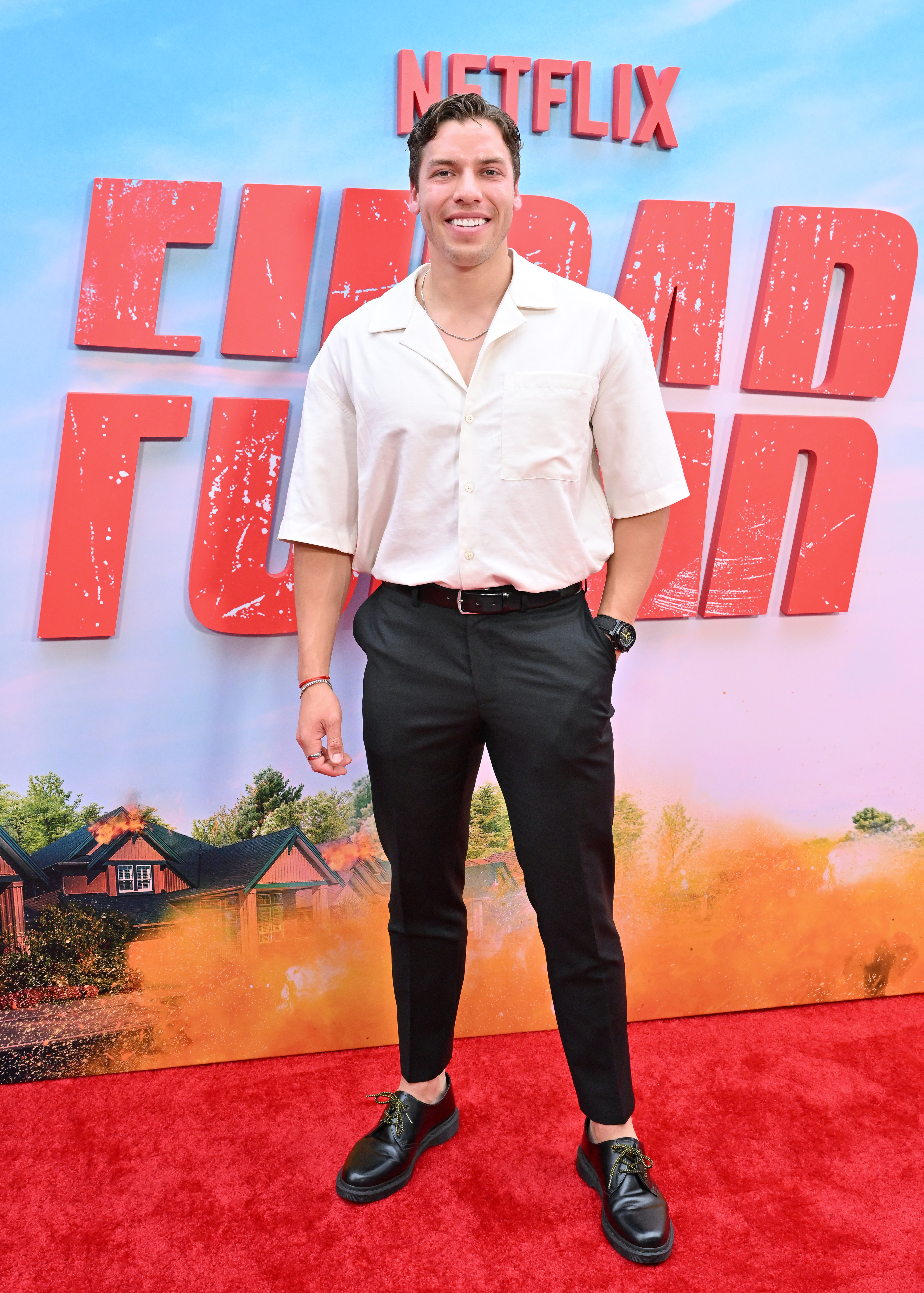 Joseph Baena at the Los Angeles premiere of "FUBAR" on May 22, 2023, in California | Source: Getty Images