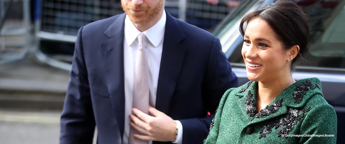 Meghan Markle Turns Heads in a Glitzy Green Coat, but There’s No Engagement Ring on Her Finger