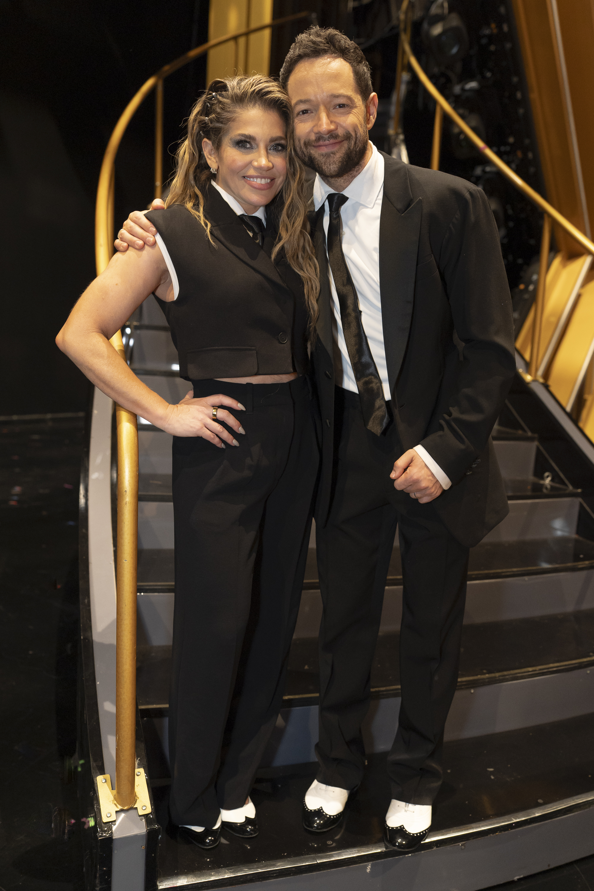 Danielle Fishel and her professional partner Pasha Pashkov on "Dancing with the Stars" during "Rock & Roll Hall of Fame Night" on November 4, 2025. | Source: Getty Images