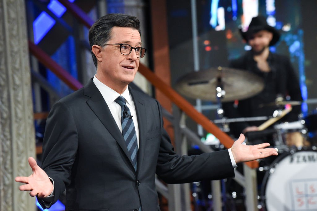 Stephen Colbert talks to his studio audience during a live taping of the “Late Show” on February 4, 2020 | Source: Scott Kowalchyk/CBS via Getty Images