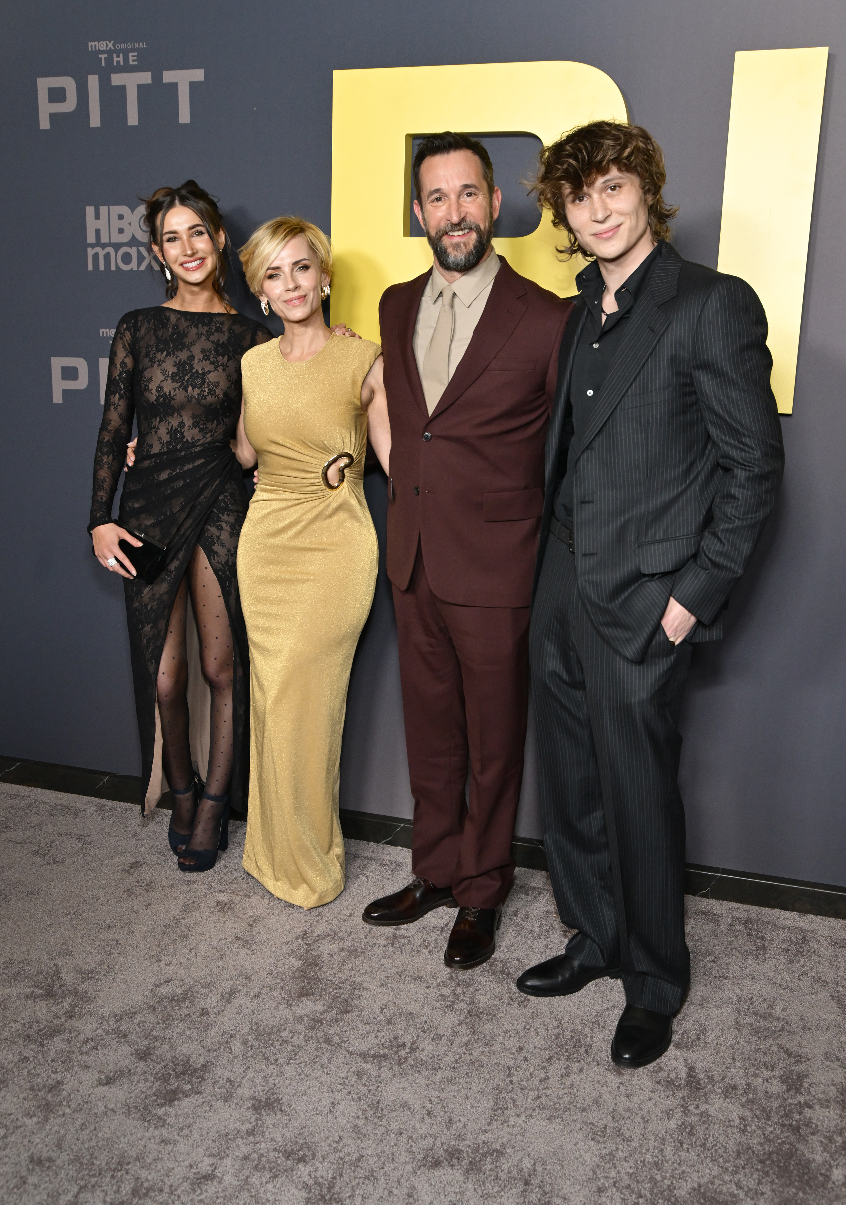 Noah Wyle, Sara Wells, Auden Wyle, and Owen Strasser Wyle attend the Los Angeles premiere of HBO Max's "The Pitt" at DGA Theater Complex on January 7, 2026 in California | Source: Getty Images