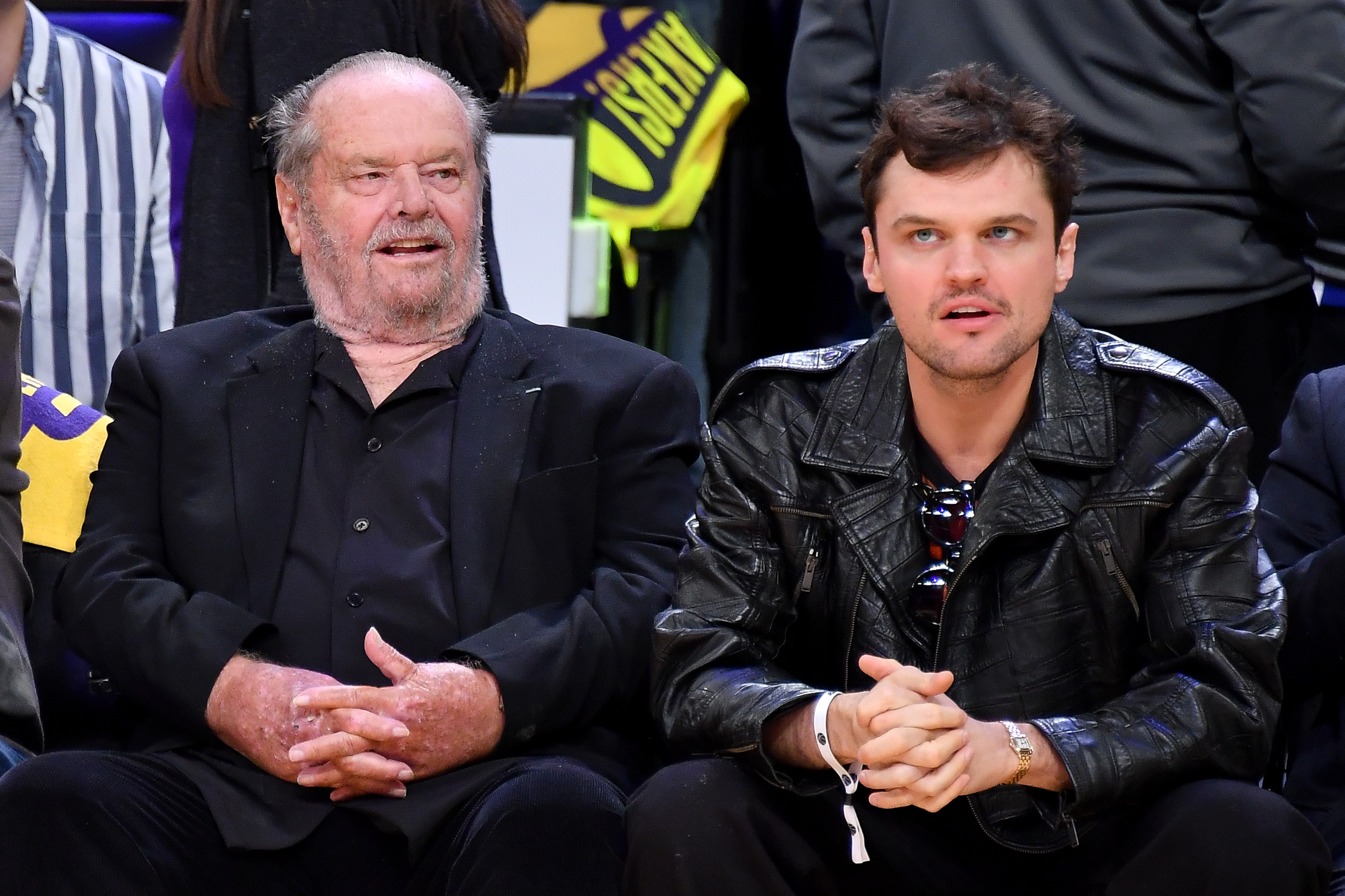 Jack Nicholson and Ray Nicholson attend a playoff basketball game between the Los Angeles Lakers and the Golden State Warriors in Los Angeles, California, on May 8, 2023 | Source: Getty Images