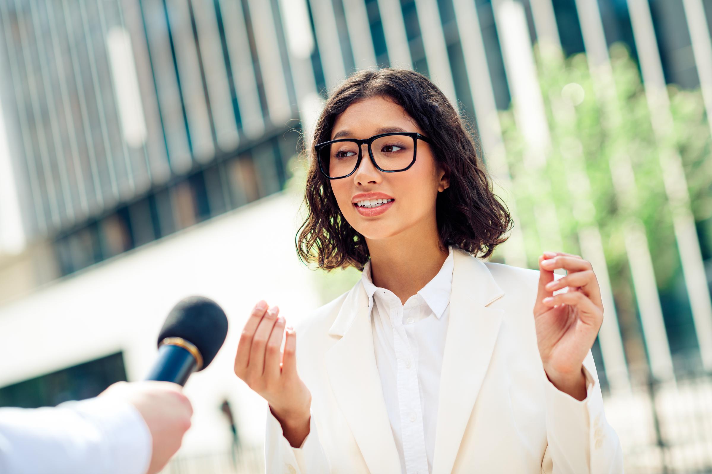 A woman in an interview | Source: Getty Images
