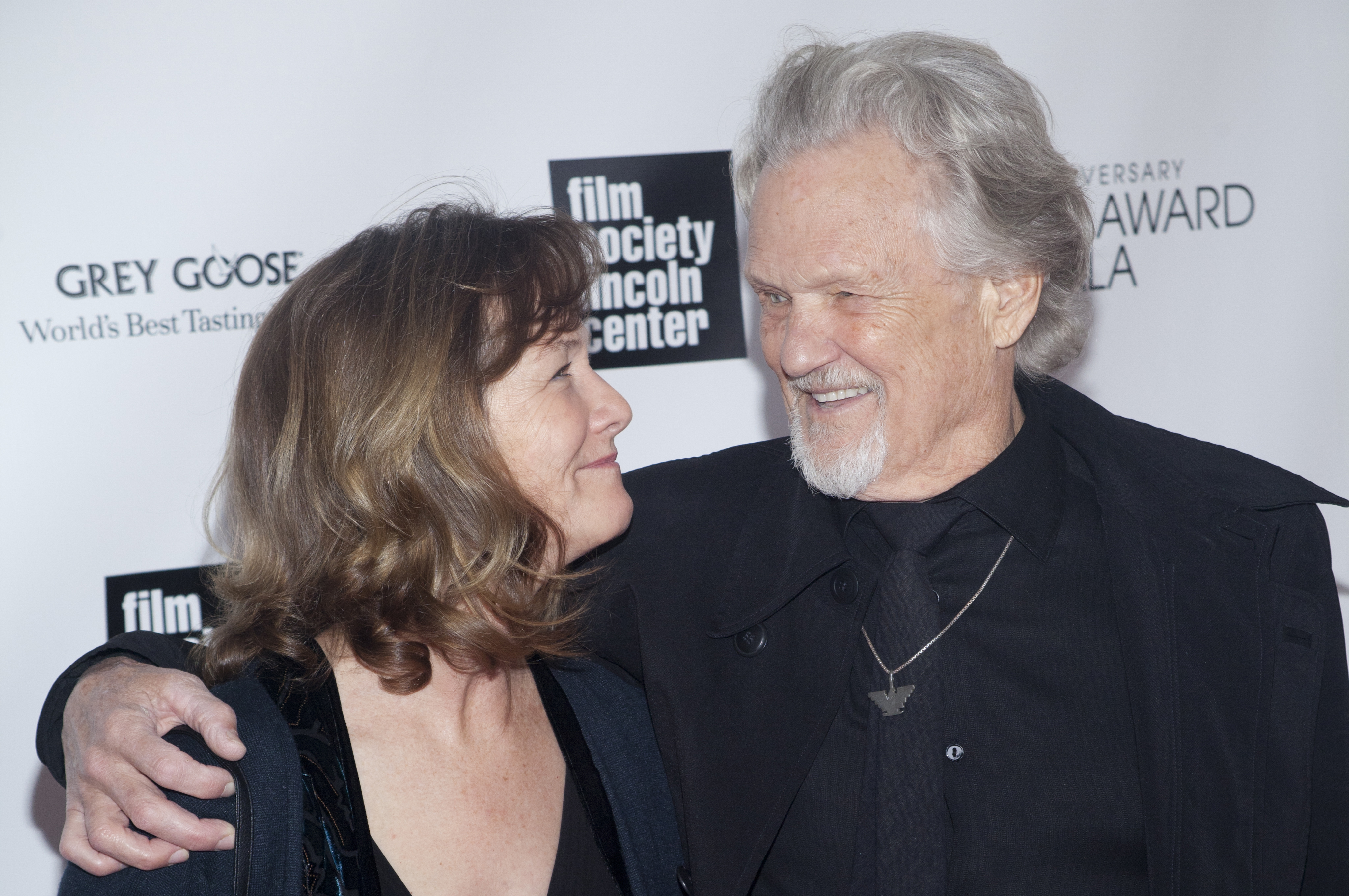 Lisa Meyers and Kris Kristofferson, on April 22, 2013 | Source: Getty Images