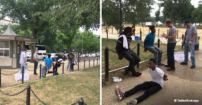 Three black teens were handcuffed for selling water without a permit on the National Mall