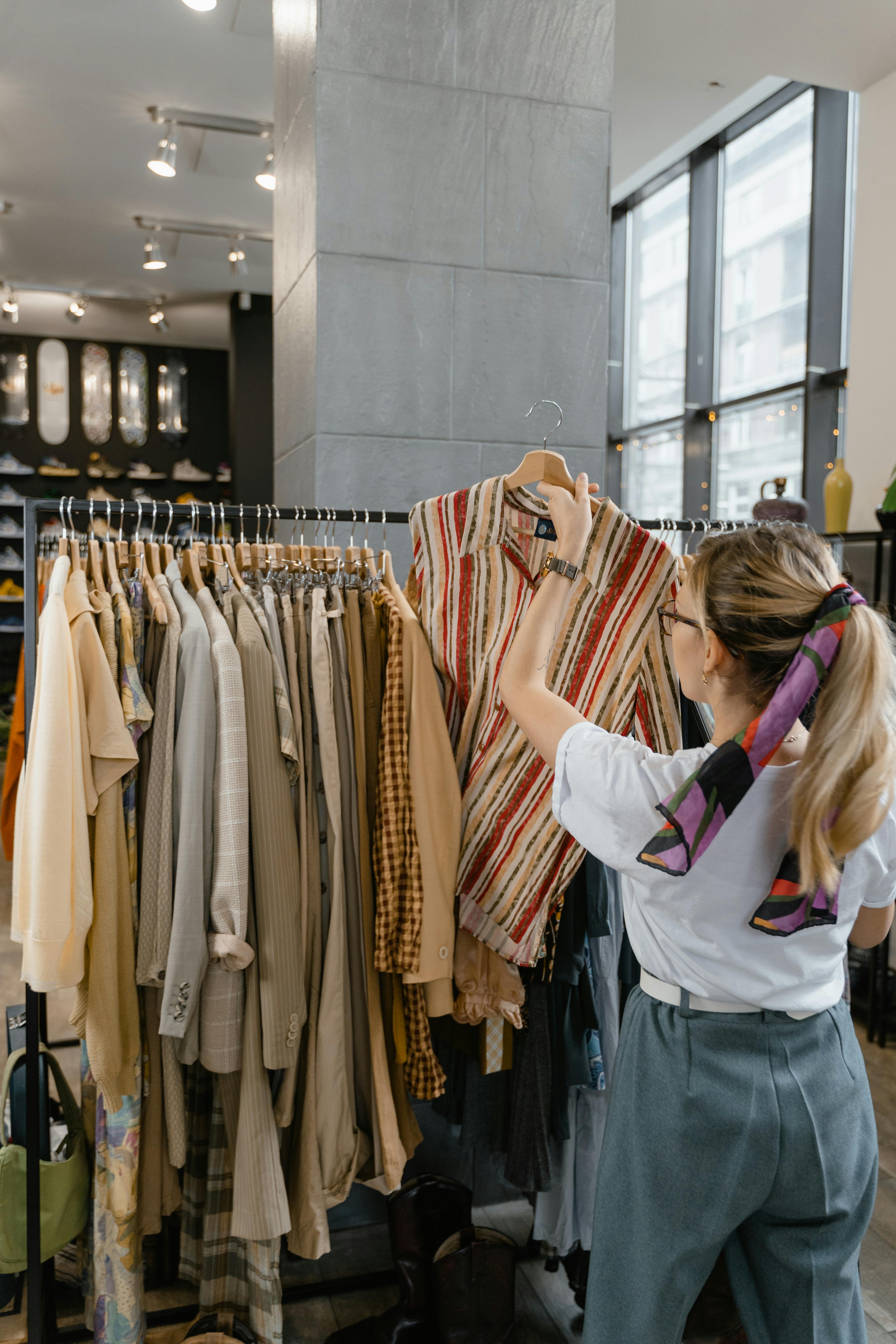 A woman in a clothing store | Source: Pexels