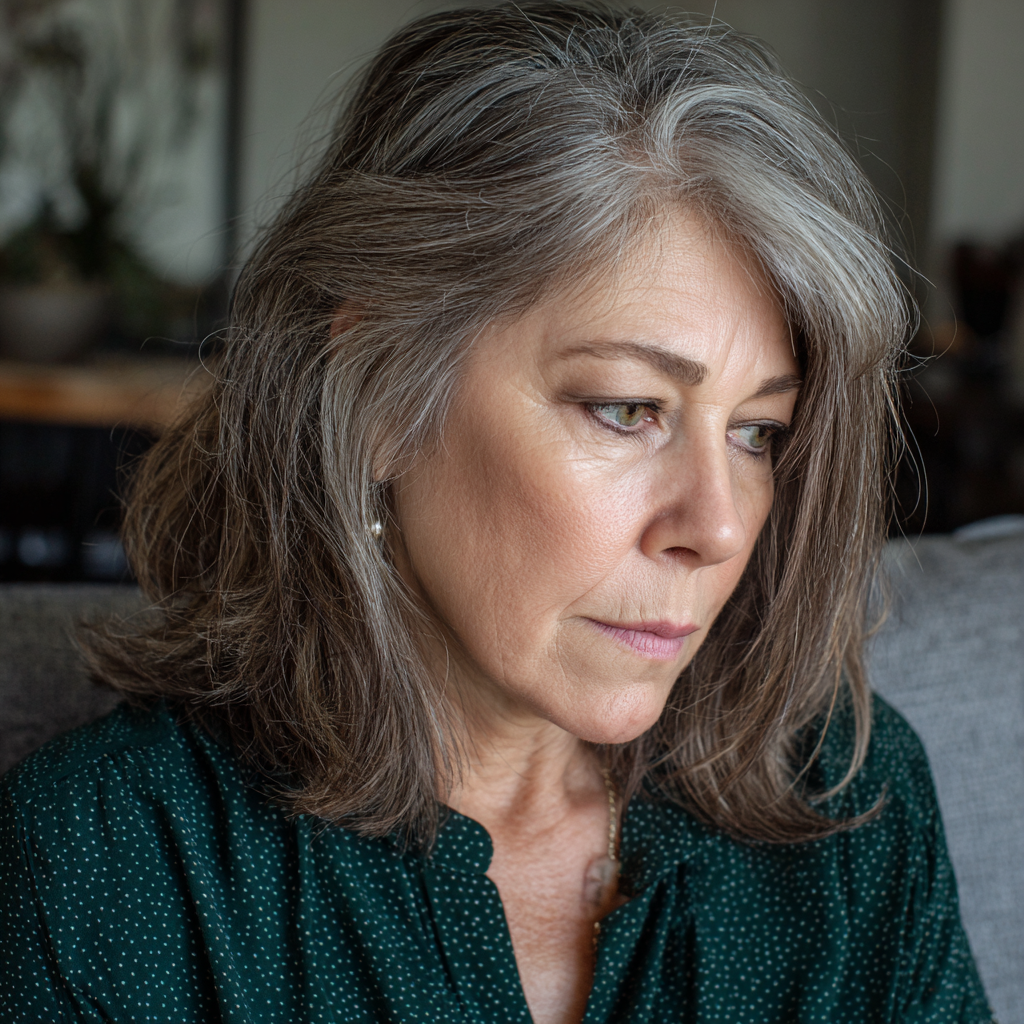 An upset older woman | Source: Midjourney