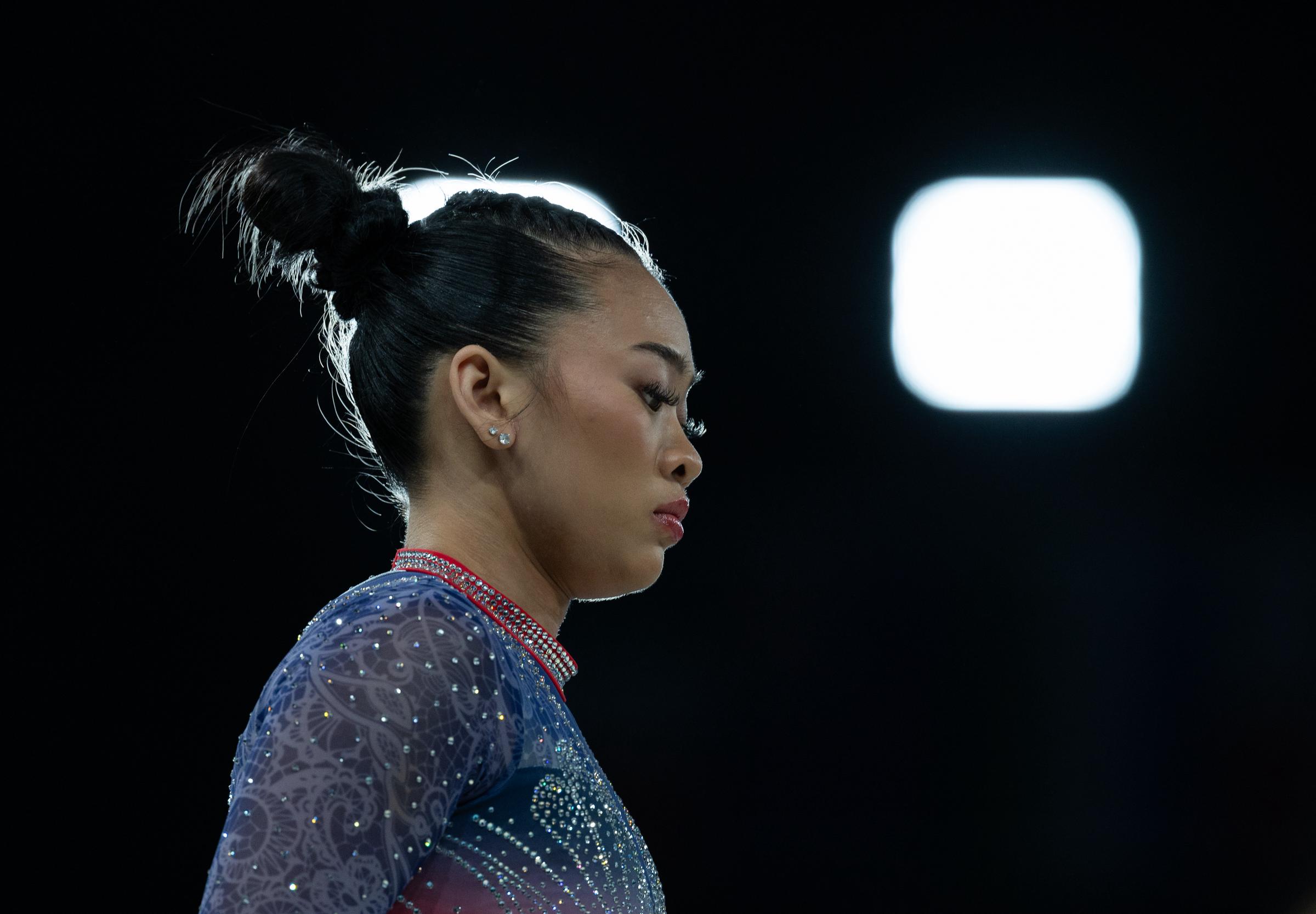 Suni Lee during the Artistic Gymnastics Women's All-around Final of the Paris 2024 Olympic Games on August 1, in France. | Source: Getty Images