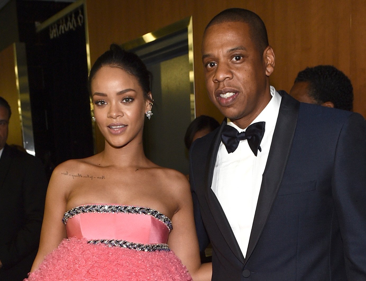 Rihanna and Jay-Z at the 57th Annual Grammy Awards in February 2015. | Photo: Getty Images