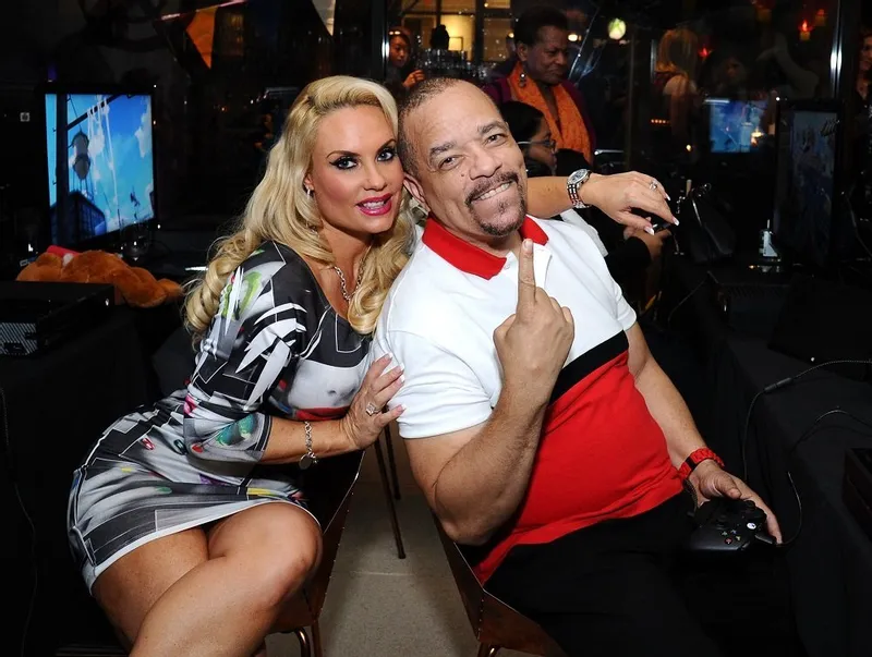 Ice-T and Coco Austin during the launching of Sunset Overdrive in New York City in October 2014. | Photo: Getty Images