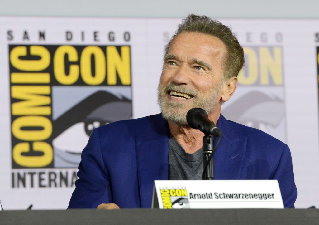 Arnold Schwarzenegger speaks at the "Terminator: Dark Fate" panel during 2019 Comic-Con International at San Diego Convention Center. | Photo: Getty Images