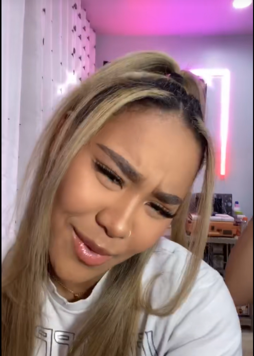 A close-up of Brianna McKnight, with long, light-blonde hair leaning slightly toward the camera, from a post dated August 24, 2020. | Source: TikTok/brimcknighttt