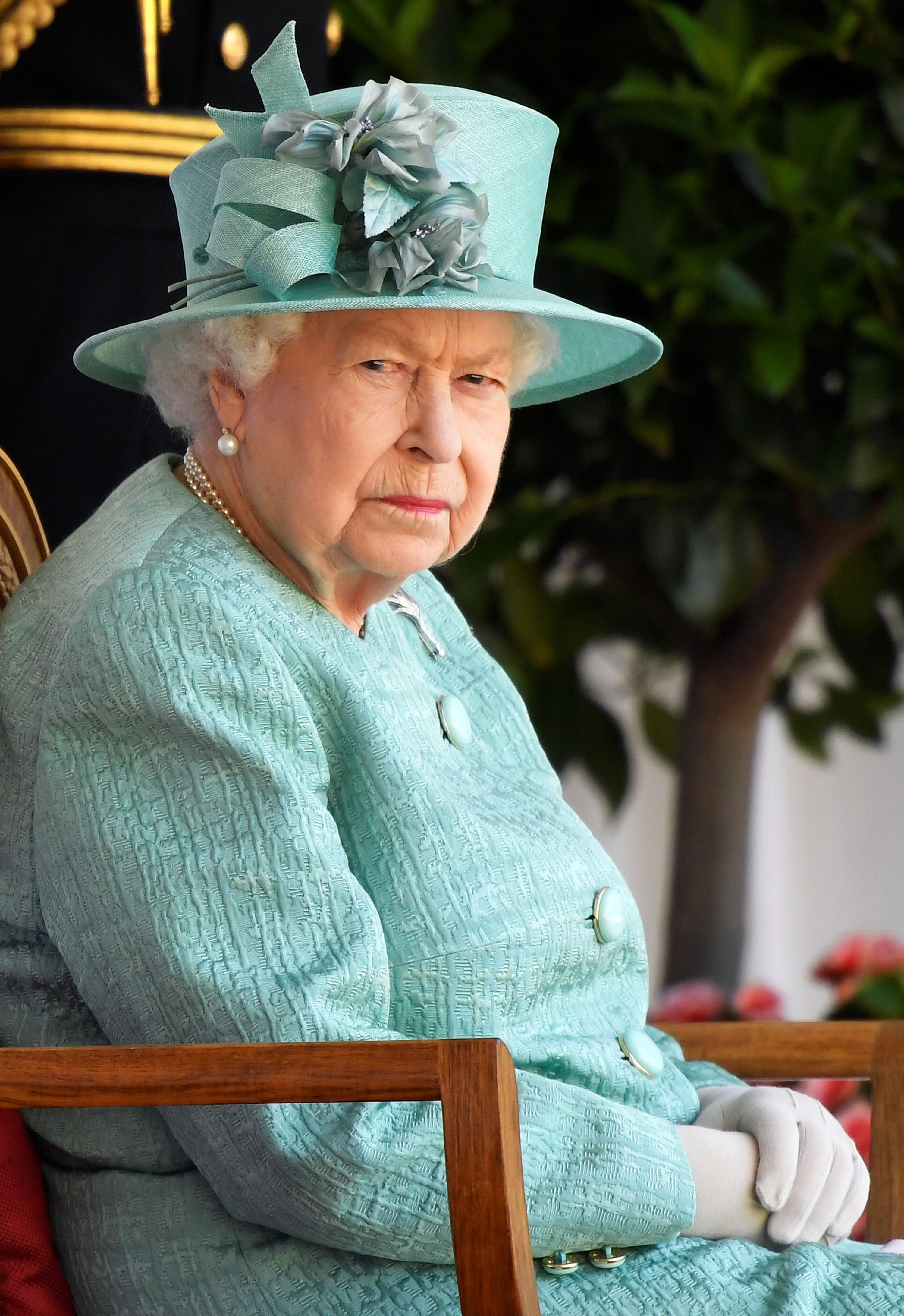 : Queen Elizabeth II at a ceremony to mark her official birthday at Windsor Castle on June 13, 2020 | Getty Images