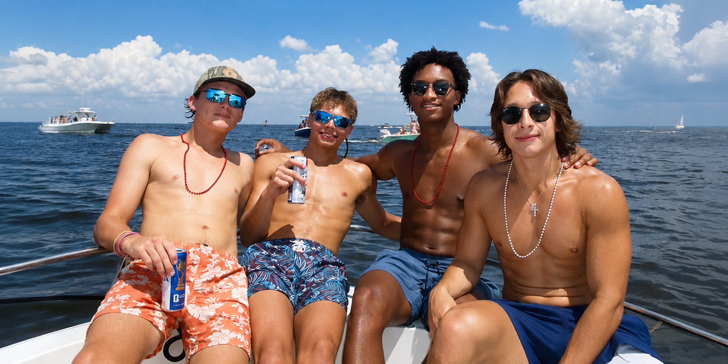 Nolan Wells with his friends. | Source: X/@901Lulu