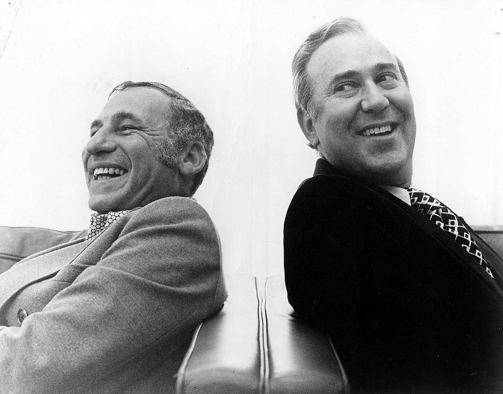 Mel Brooks and Carl Reiner pose for a publicity portrait for their program "2000 And Thirteen Year Old Man" in 1974|Photo: Getty Images