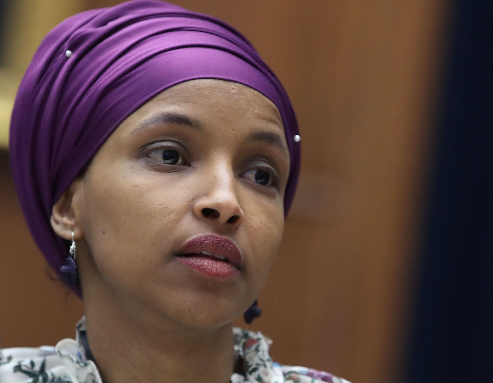 Rep. Ilhan Omar (D-MN) participates in a House Education and Labor Committee Markup on the H.R. 582 Raise The Wage Act, in the Rayburn House Office Building on March 6, 2019 | Photo: Getty Images