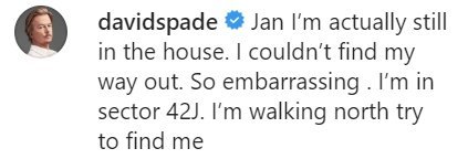 David Spade comments on Jennifer Aniston's Instagram post | Photo: Instagram/ jenniferaniston