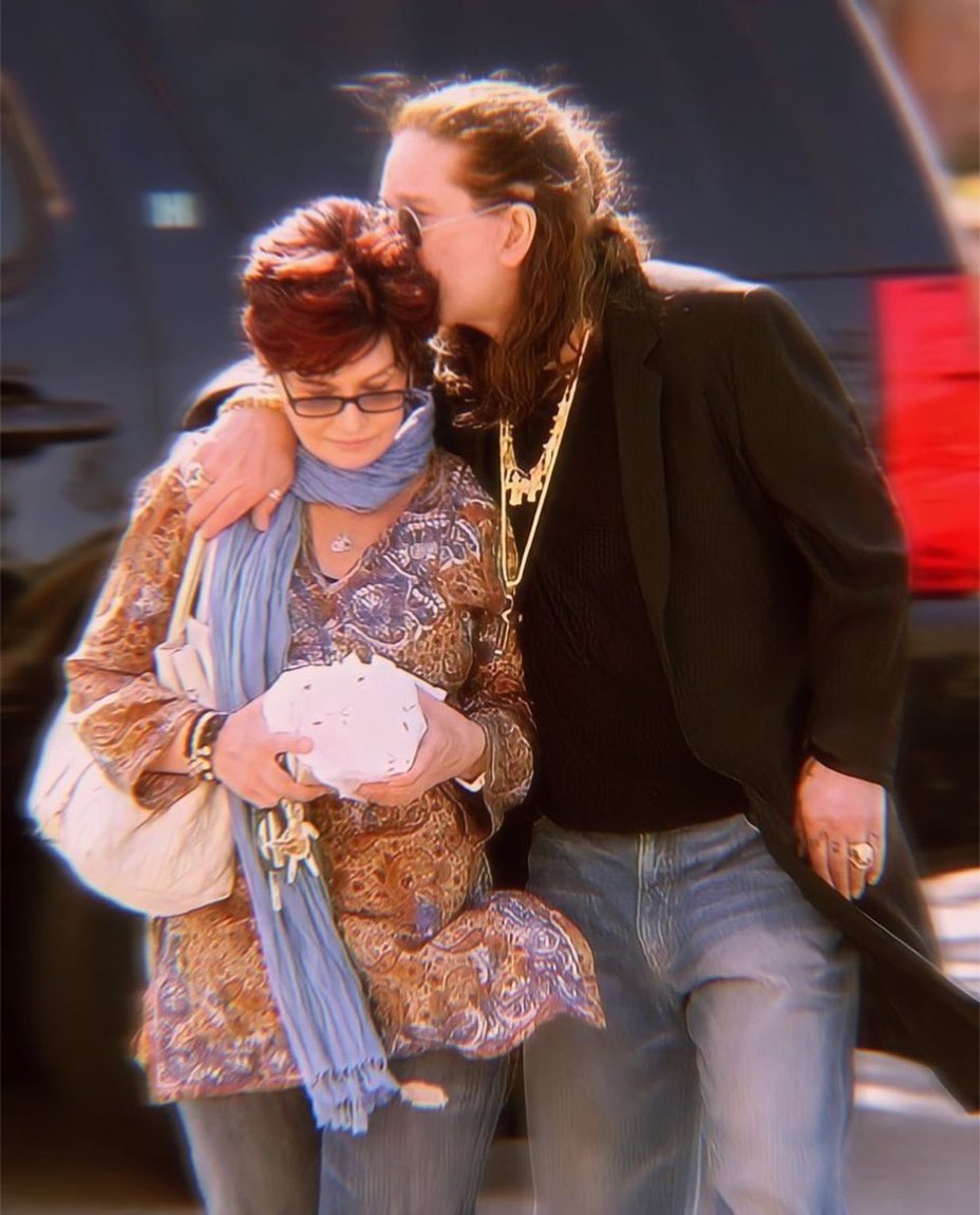 Sharon and Ozzy Osbourne from a post dated April 18, 2021. | Source: Instagram/sharonosbourne